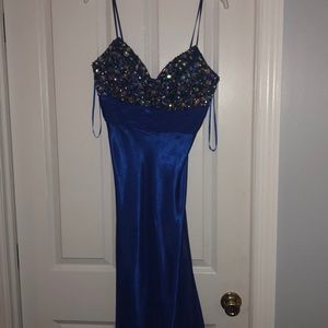 Blue prom dress